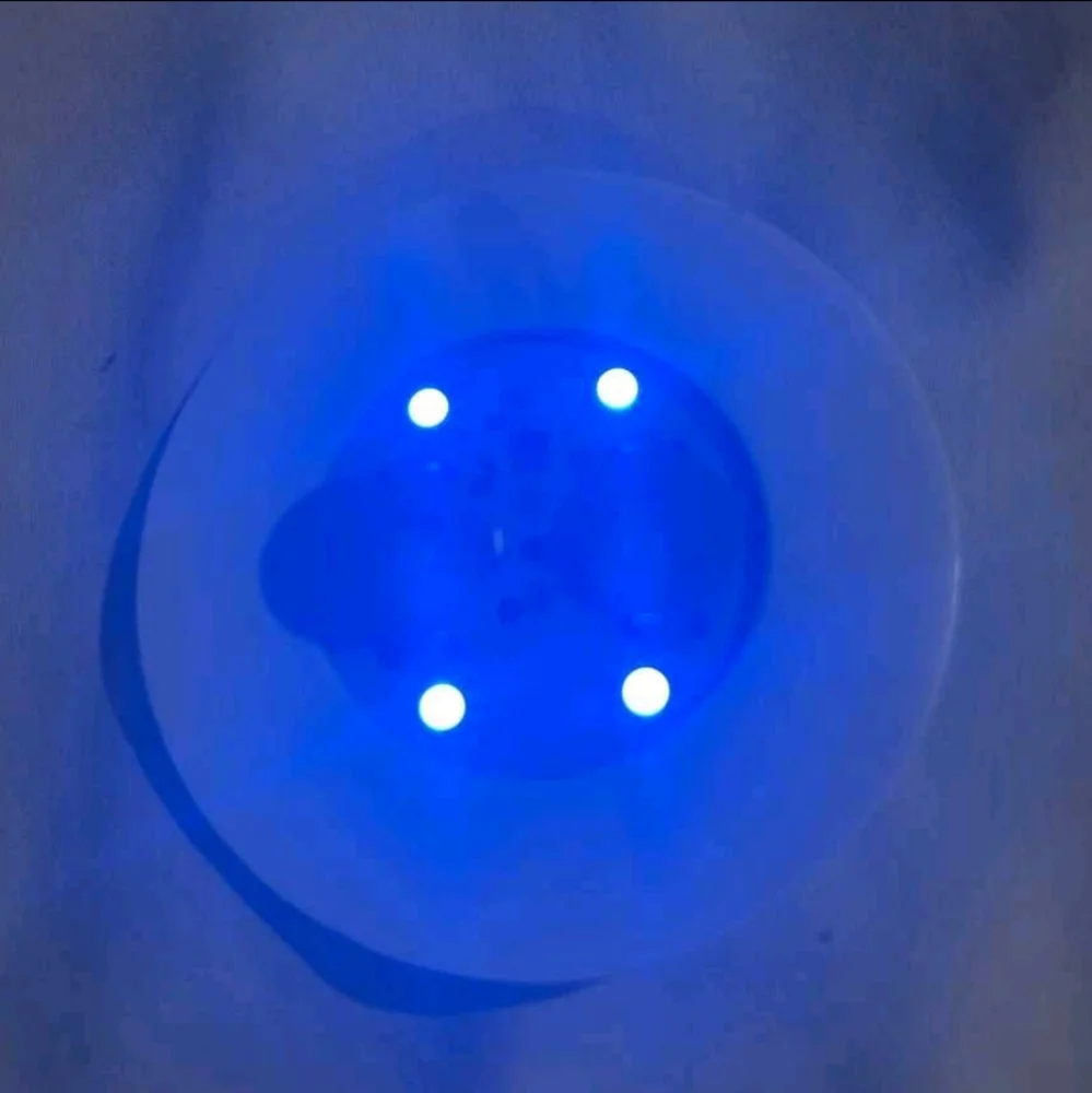 Multicolor LED Coasters For Illuminating Drinks & Bottles-Set Of 4 (W/Batteries)
